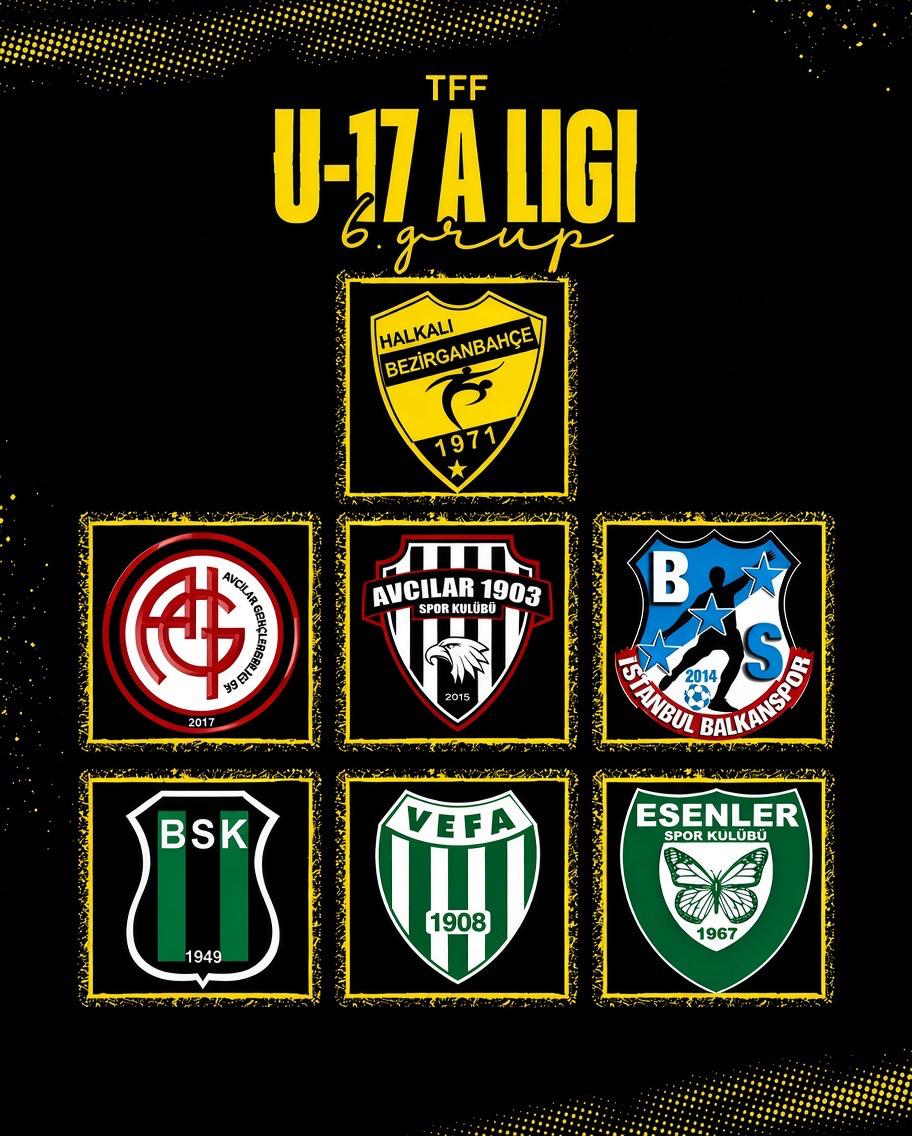 u17 a liginde 7 takım logosu